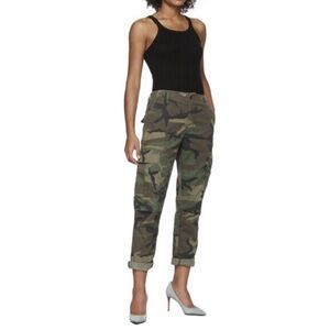 Re/Done Multicolor Camo Cargo Pants